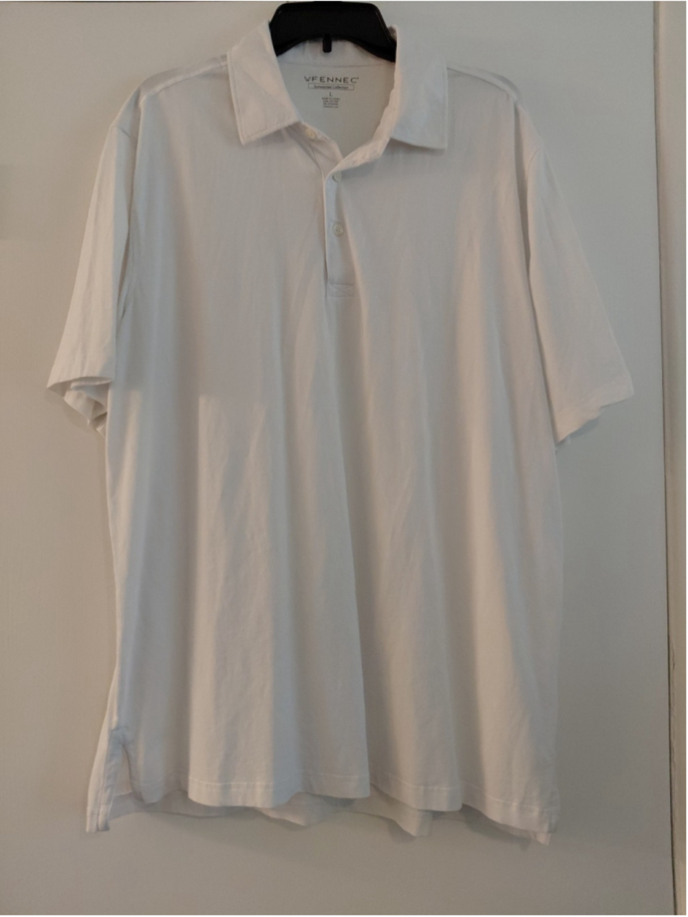 Fennec Men's Performance Golf Sunwashed Cotton Polo Shirt Size Large